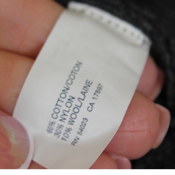 Gap Mens Large Sweater Jacket Button Up Shawl Collar Wool Blend Gray Cardigan - Picture 4 of 7